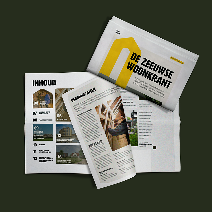 Design zeeuwse woonkrant