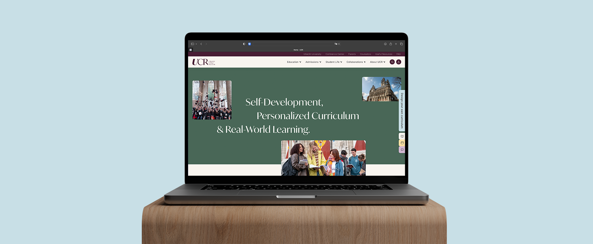mockup website ucr